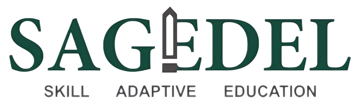Sagedel logo with tagline Skill Adaptive Education