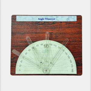 Geometric illustration of an angle being divided into three equal parts (angle trisection).