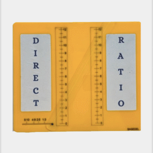 Graph illustrating a direct ratio relationship, showing a straight line passing through the origin, which represents the constant ratio $y/x = k$.