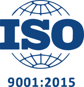 ISO 9001:2015 certification logo indicating Sagedel's compliance with international quality management standards