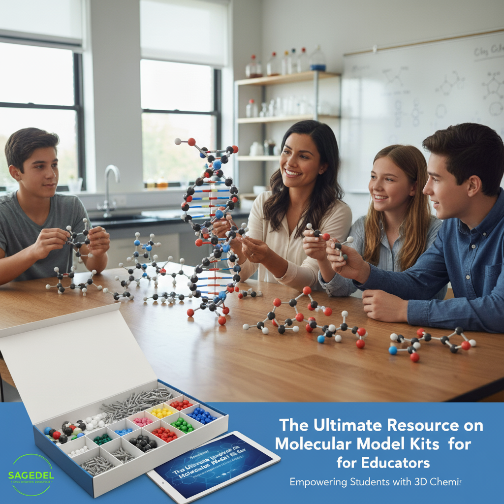 Hands-on molecular models in a classroom setting, illustrating the three-dimensional concepts of Atomic and molecular structures for students.